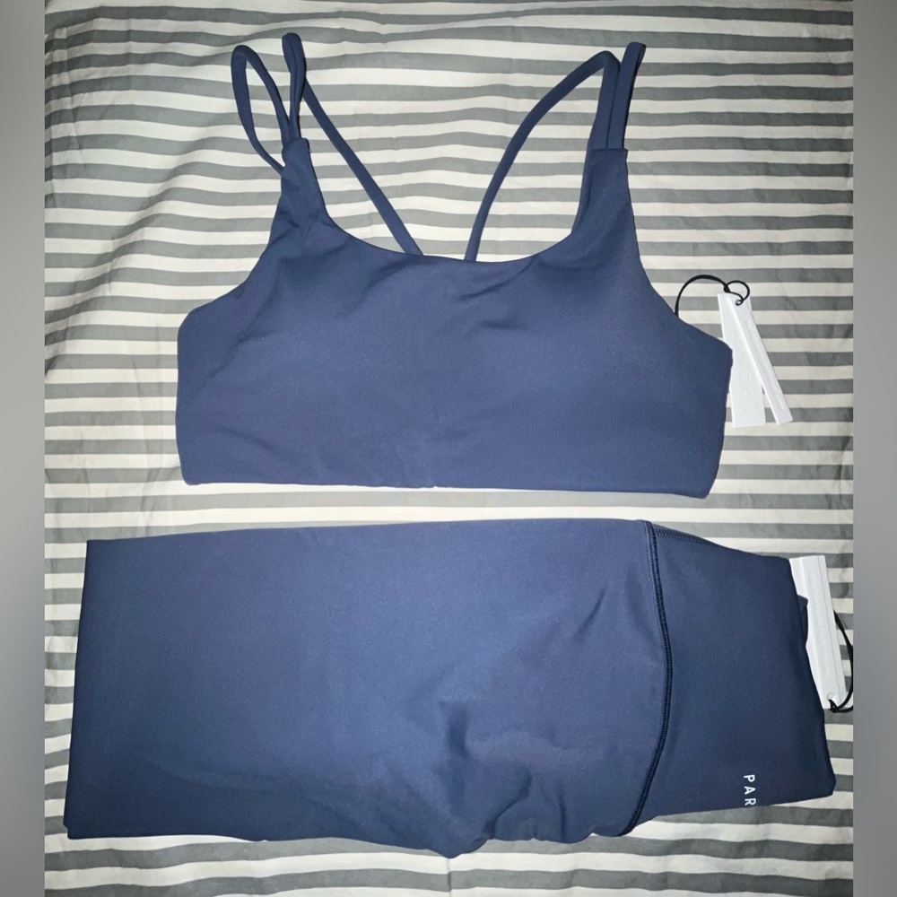 Paragon Icon RecStretch Sculptseam Plus Leg + Radiate Bra in Suede Size M